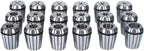 ER32 Spring Collet Set, 18Pcs in Aluminum Box, 3/32-3/4" Size, CNC