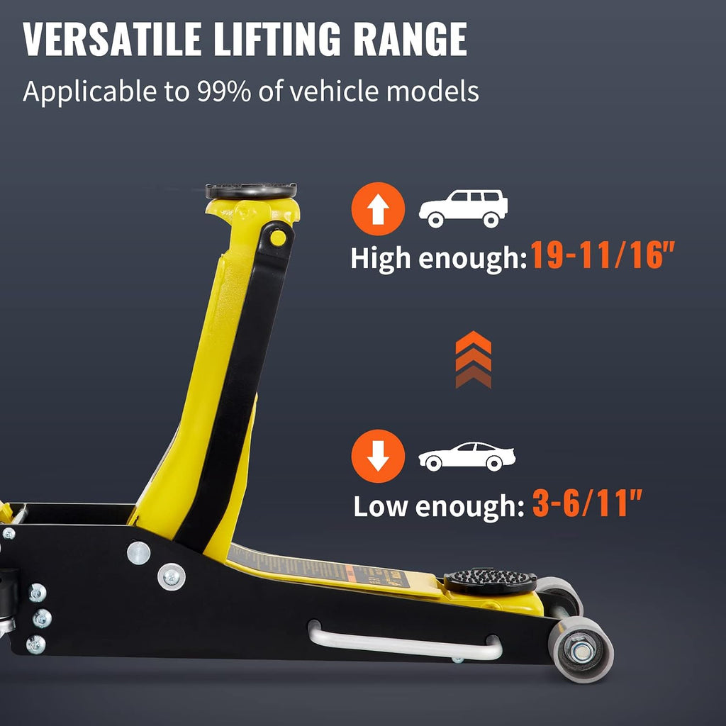 3 Ton Low Profile Aluminum & Steel Racing Floor Jack