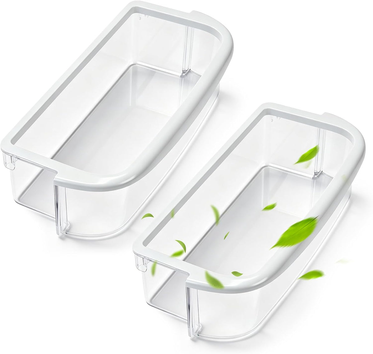 2-Pack ED5LHAXWQ00 ED5LHAXWS07 Right Door Shelf Bin for Whirl-pool Fridge