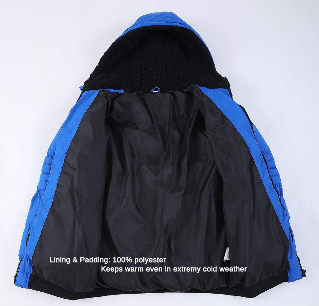 Boys Spring Winter Coat Waterproof Puffer Fall Jacket Hooded Warm for Kids Outerwear Parka