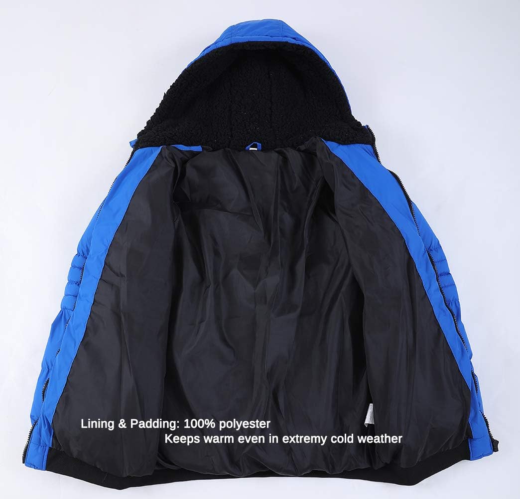 Boys Spring Winter Coat Waterproof Puffer Fall Jacket Hooded Warm for Kids Outerwear Parka