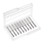 uxcell 10Pcs 3.175mm Carbide End Mill Engraving Milling Cutter CNC Router Bit for PCB Machine, 1/8" Shank