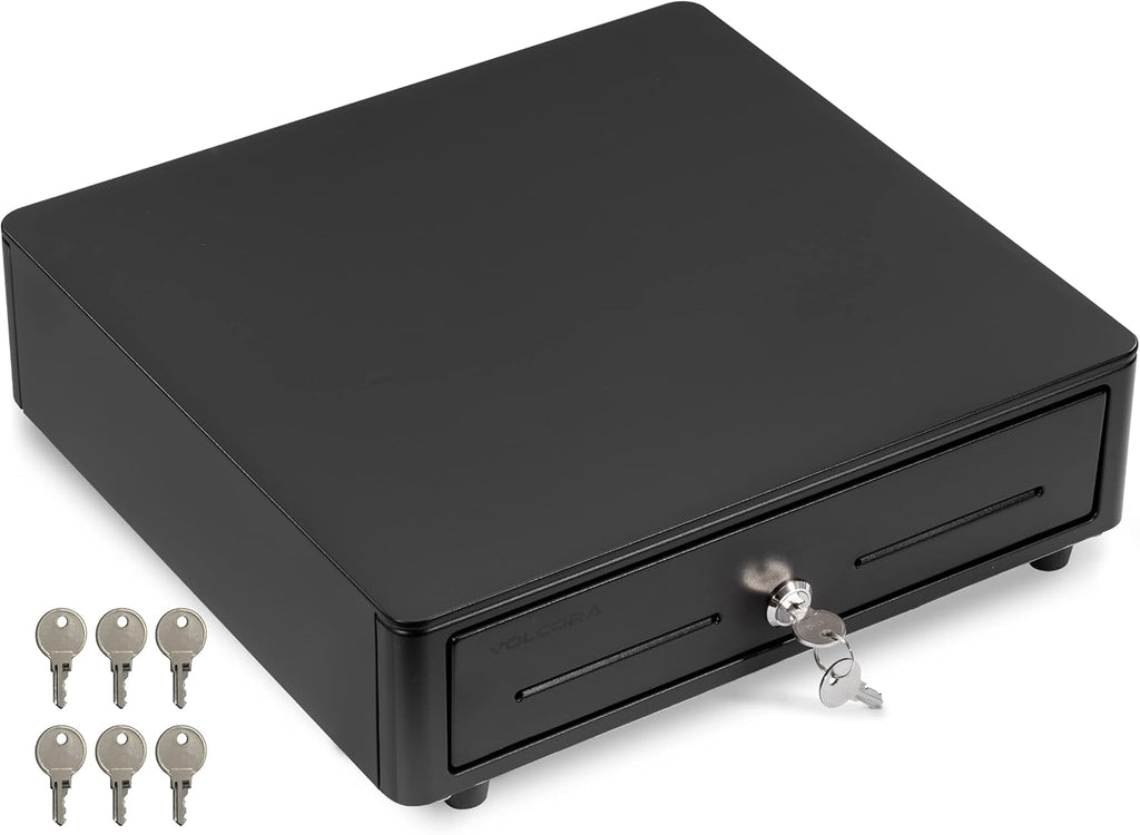 Cash Register Drawer for (POS) Point of Sale System with Round Corner 13", Removable Coin Tray, 4 Bill/5 Coin