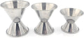 Stainless Steel Double Jiggers 1 & 2 oz, 3/4 & 1-1/2 oz, 1/2 & 1 oz Bar Jiggers Set of 3 for Cocktail Liquor Measuring