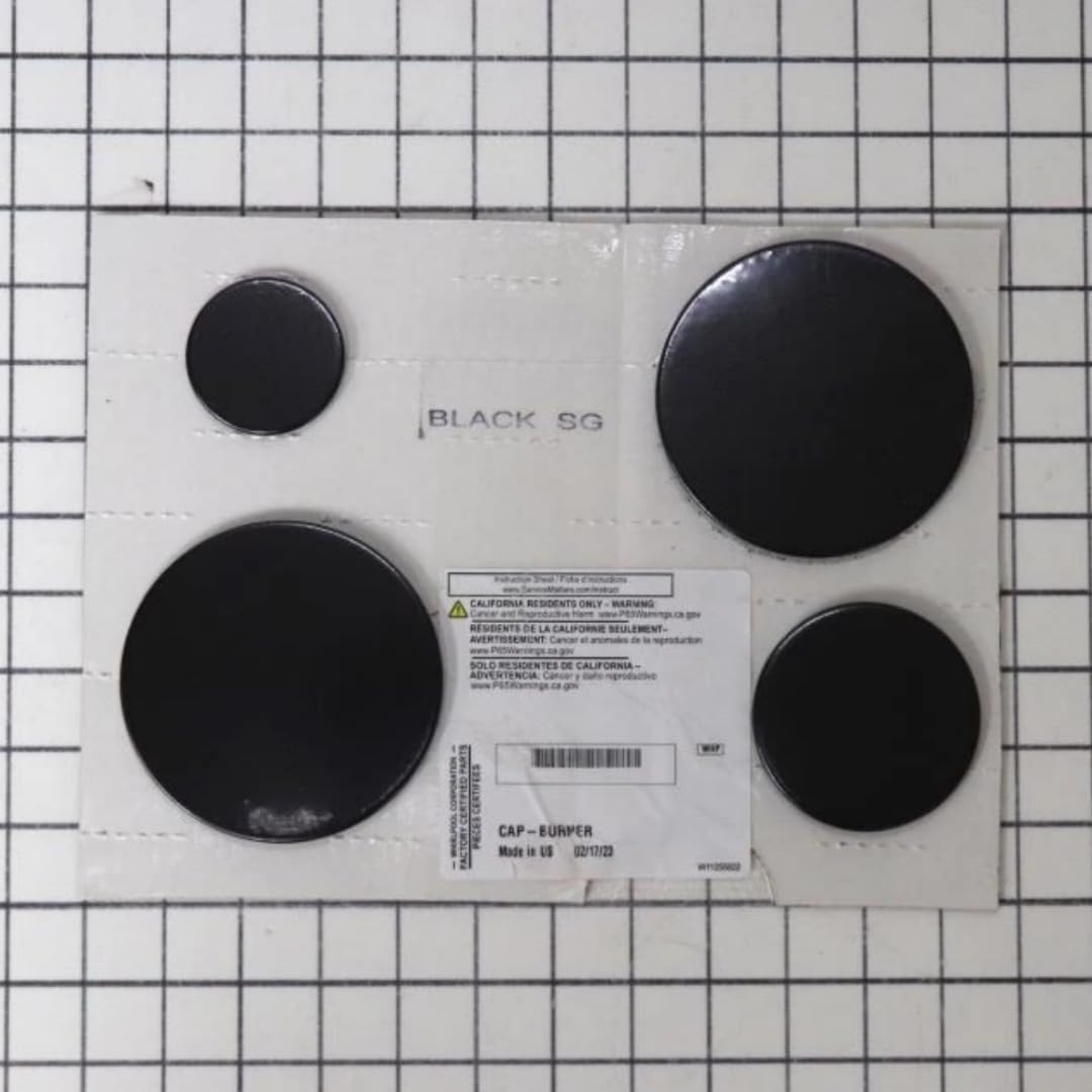 Range Stove Oven Surface Burner Cap Kit For Whirlpool WFGS7530RZ1 WSGS7530RV0