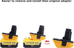 2-Pack DCA1820 Battery Adapter Compatible with De-walt 18V to 20V Adapter