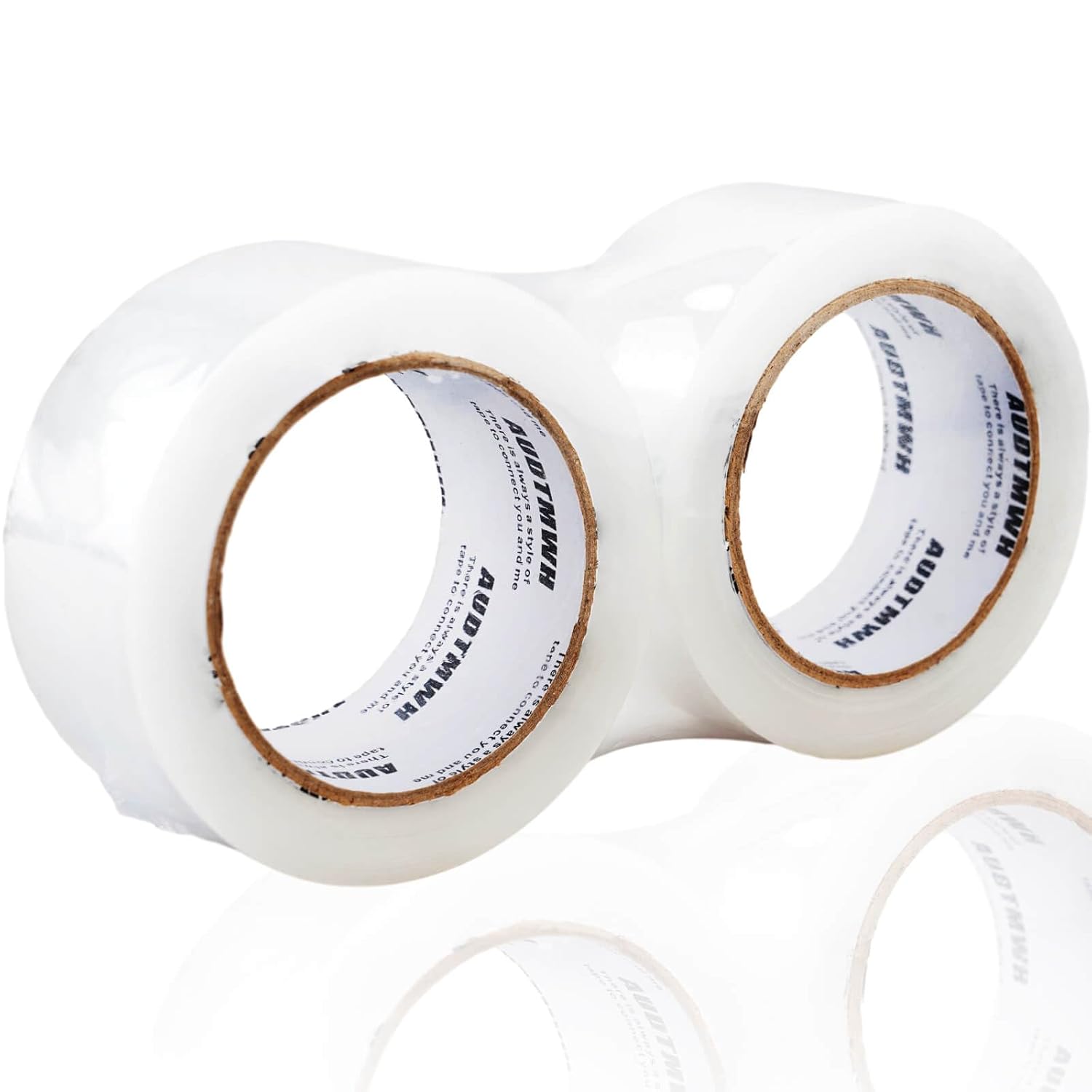 Packing Tape Refills, Clear, 1.88" x 60 yds, 2 Rolls | Packaging Tape Heavy Duty Designed for Moving, Shipping and