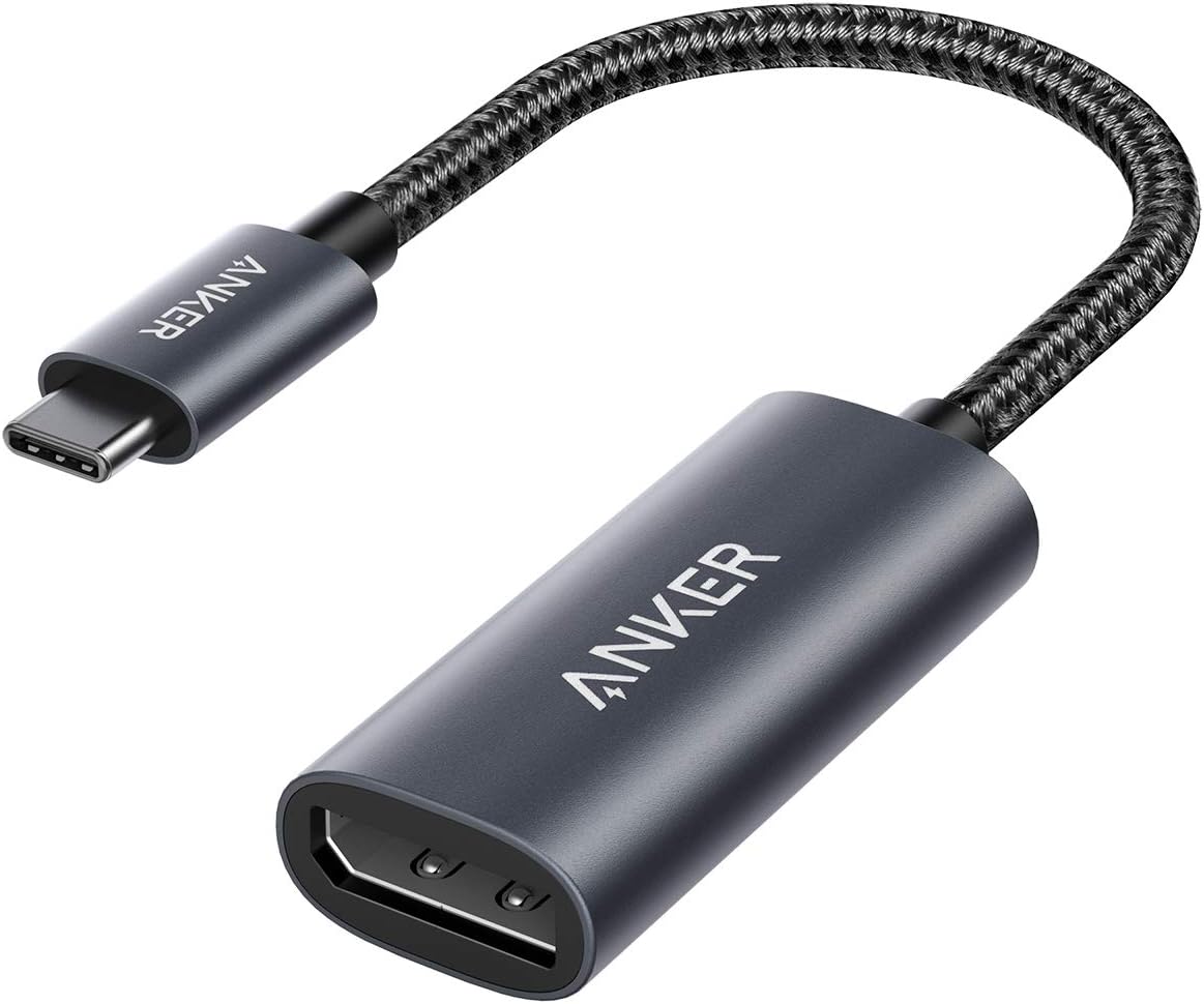 Anker USB-C to DisplayPort Adapter, Mirror or Extend up to 4K@60Hz Adapter | Aluminum, Portable, Connect to