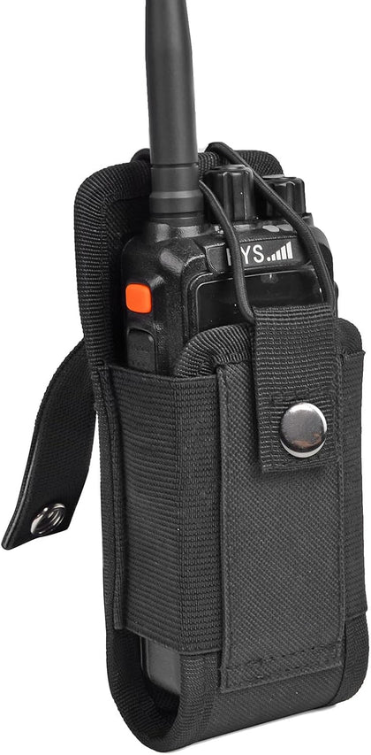 Radio Holster Molle Radio Pouch for Tactical Vest Duty Belt, Universal Two Way Radio Case Holder for Baofeng Kenwood