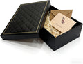 Black Gift Box with Lids, 9.84" x 7.09" x 3.35" Large Gift Box for Presents, Complete Set with Luxury Filler, Card