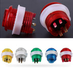 5PCS 24mm/0.94in 5V LED Illuminated Push Button with Micro Switches, Suitable for Consoles with Animation and Game Types