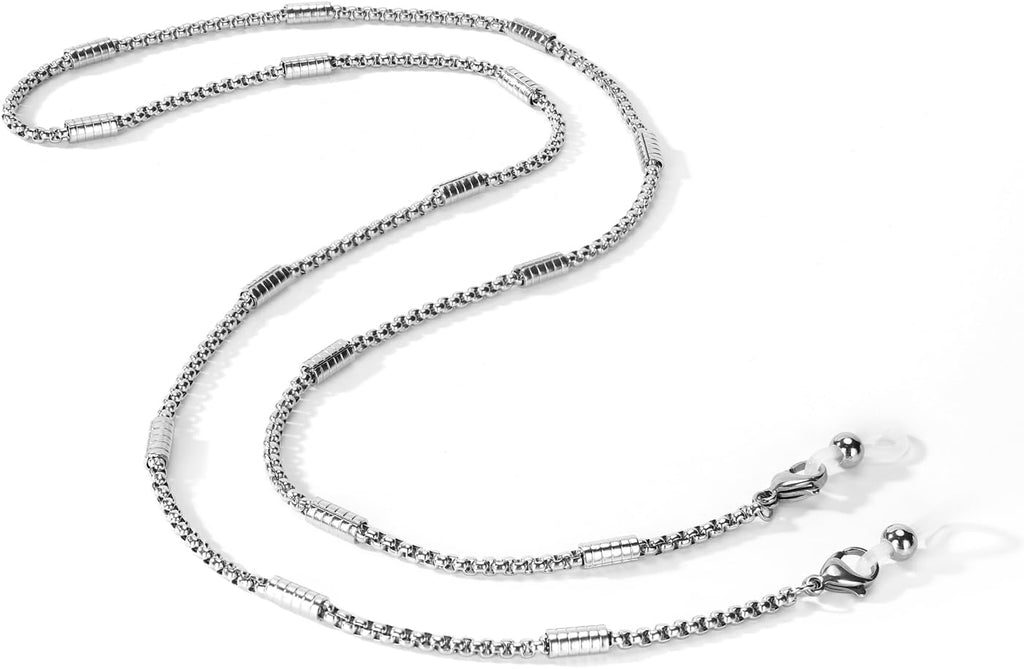 Glasses Holder Chain Loop Eyeglasses Necklace Ring for Women Reading Glasses Sunglasses Necklace for Men
