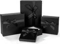 Black Gift Boxes with Lids for Presents for Arrangements Flowers
