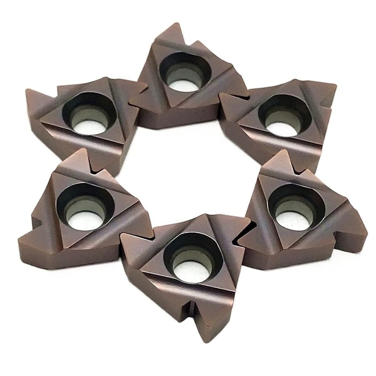 Indexable Lathe Carbide Insert 22ER AG60 6020 Thread Turning Tool Carbide Inserts Lathe Tools CNC Cutting Tool External Threading Lathe Tools(22ER AG60 15TF)