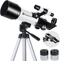Telescopes, Telescope for Kids and Adults Beginners, 70mm Aperture 400mm Focus Length Refractor Travel Telescope with