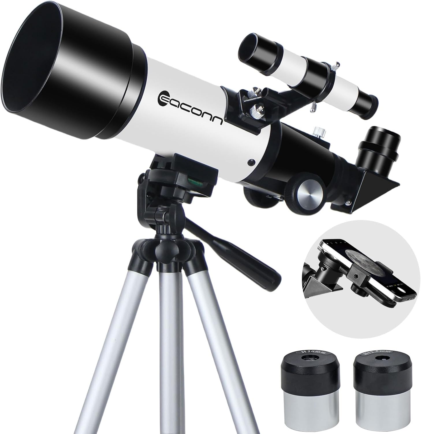 Telescopes, Telescope for Kids and Adults Beginners, 70mm Aperture 400mm Focus Length Refractor Travel Telescope with