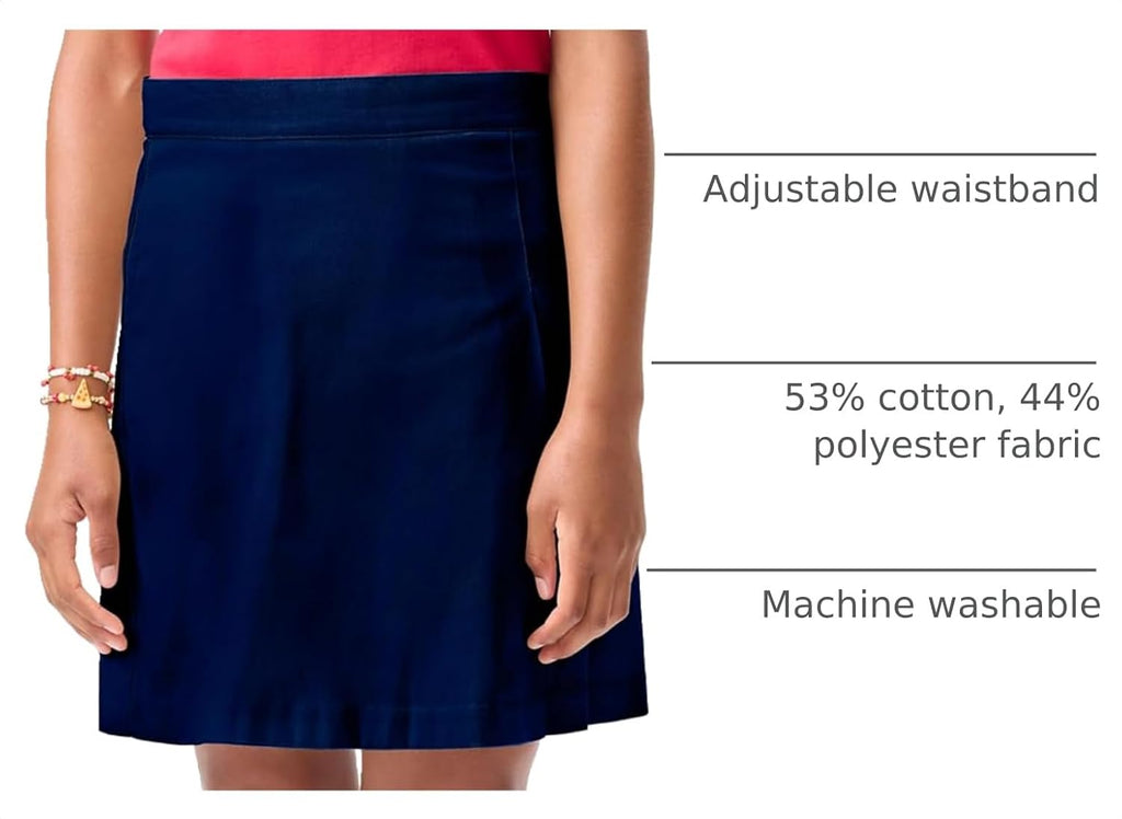 Big Girl's Girls Double-Pleated Scooter Skirt