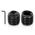 25Pcs Cup Point Socket Set Screws-1/2-13x1/2 Carbon Steel