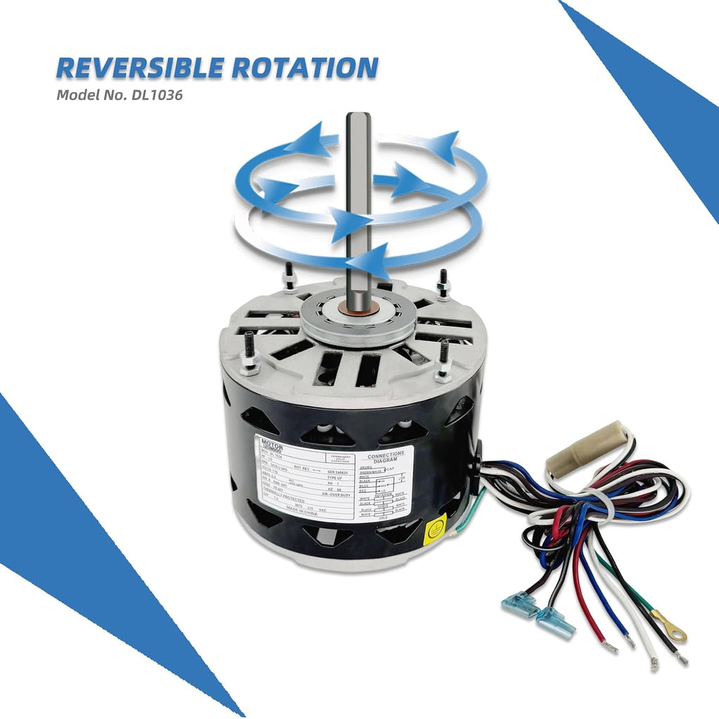 DL1036 Blower Fan Motor Replaces Fasco D727 A.O. Smith/Century DL1036