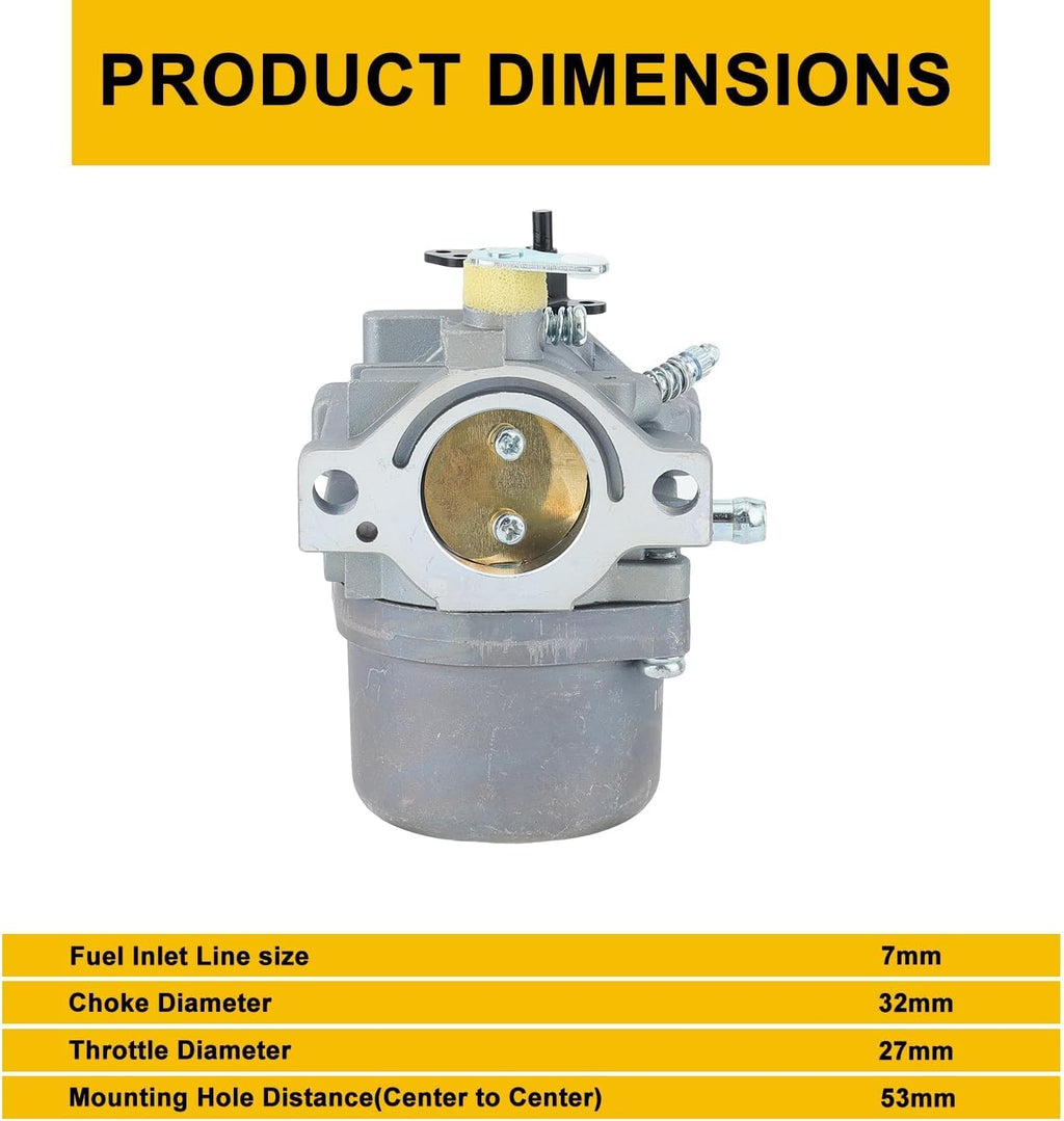 Panari 799728 Carburetor + 496894S Filter for Brigs and Straton 12.5HP lmt 5-4993 498027 498231 499161 494502 494392 495706 498134 Craftsman Murray Lawnmower Lawn Mower