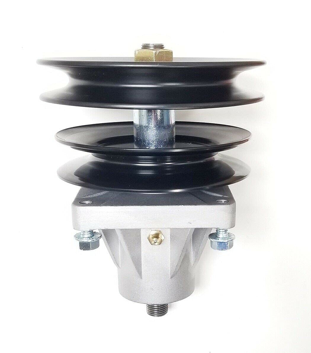 Upgraded (Mounting Holes Threaded) Spindle Assembly - Compatible with: MTD Spindle 918-04134.