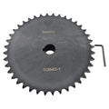 #50 Roller Chain Sprocket Type B 1 inch Bore 40 Tooth, Hardened Antirust 1045 Steel Drive Sprockets 50B40-1