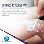First Aid Burn Cream - Burn Ointment For Minor Cuts, Wounds, Burns - Single Dose Water-Based Formula with
