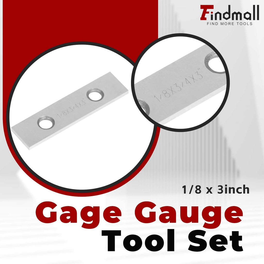 findmall 10 Pair 1/8 x 3 Accuracy Parallel Block Set, 0.0002 Inch Accuracy
