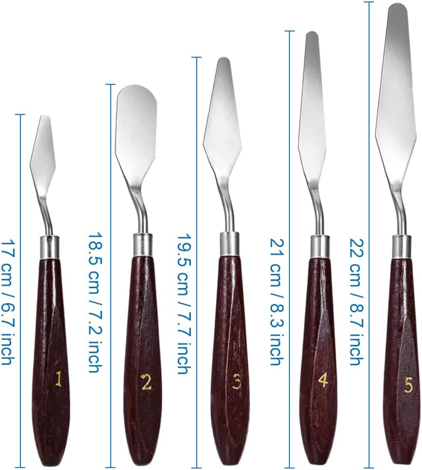 5Pcs 3D Printer Accessories 3D Print Removal Tool Shovel Tool Set, Stainless Steel 3D Printer Spatula Palette Knife