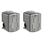 Water Well Pressure Control & Air-Pump Pressure Switch, 40-60 PSI, Adjustable Differential,1/4" Female NPT, Automatic (2 Pcs)