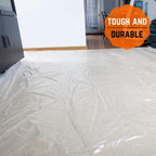Flame Retardant Plastic Sheeting - 6 Mil - Thick Plastic Sheeting, Heavy Duty Plastic Film, Drop Cloth Vapor Barrier