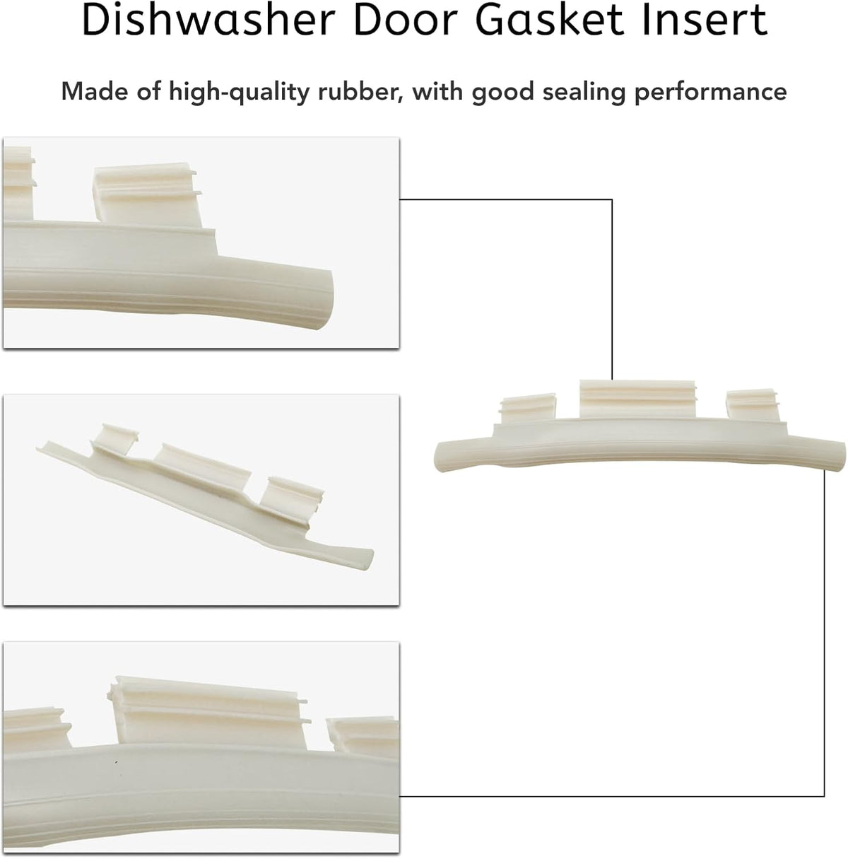 WD08X10015 Dishwasher Door Gasket Insert Replacement Fit for GE Hotpoint Dishwashers Repalces WD8X231 AP2038876 EA258653 820918 AH258653 WD08X0231 PS258653 Memiuyelay