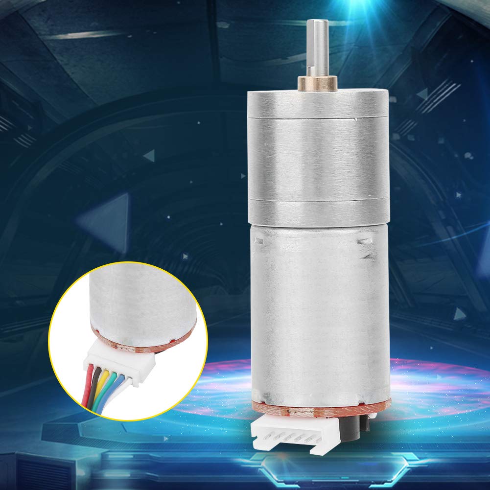 WALFRONT DC Gear Motor Speed Reduction DC Motor, 12V (RPM 60)