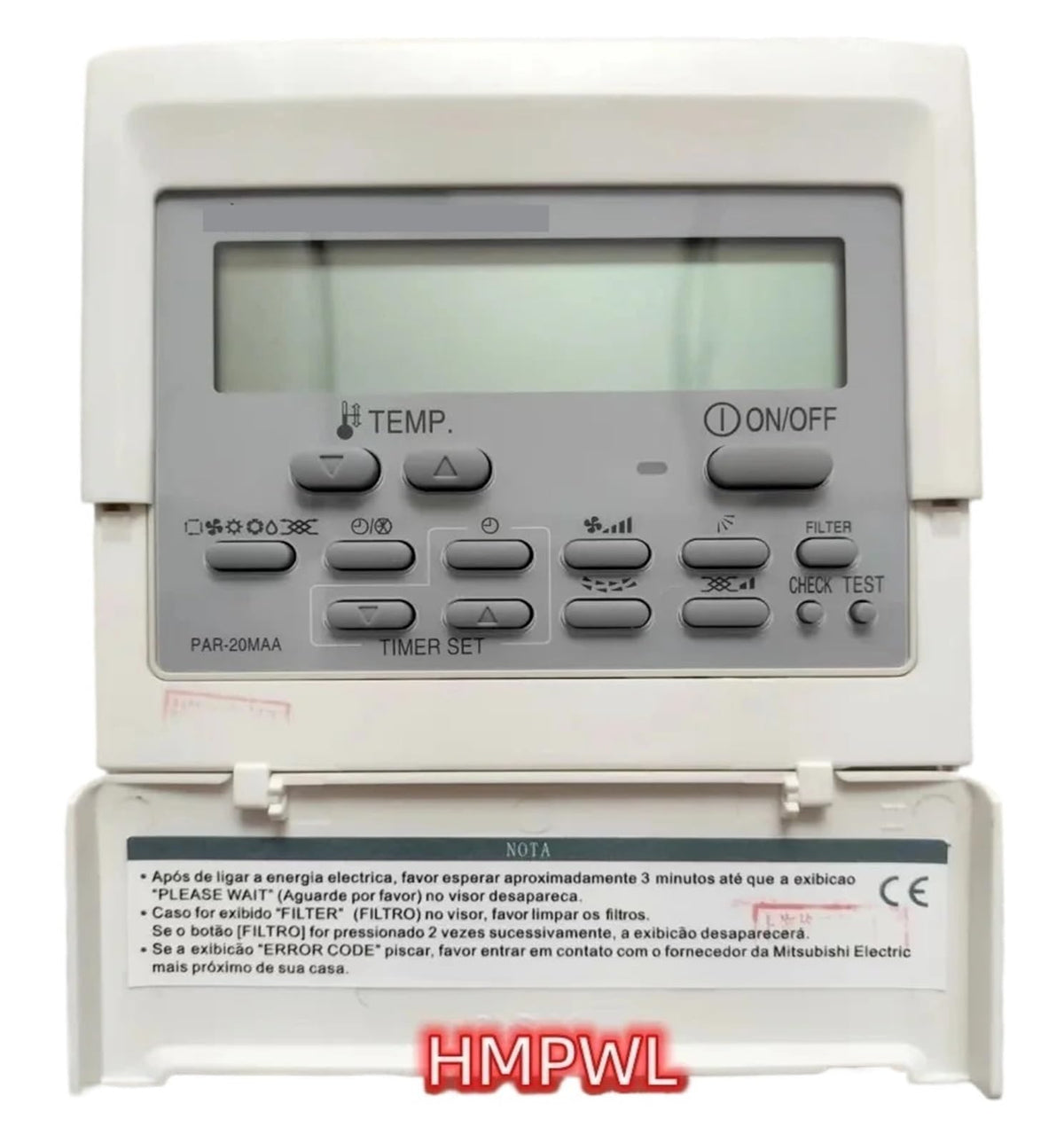 Central Air Conditioner Wire Controller ，Compatible For Mitsubishi ，PAR-20MAA Manual Operator Control Panel Display Boar(PAR-20MAA)