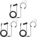 Professional Throat Mic with K1 Dual Pin Connector for Two Way Radio, Neck Mic PTT Headset for Baofeng UV-5R