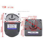 110V 15W Ac Gear Motor Electric Single-Phase Motor Gear Motor Rated Speed 270 RPM Electric Variable Speed Adjustable Controller Governor Motor Speed Controller Combo