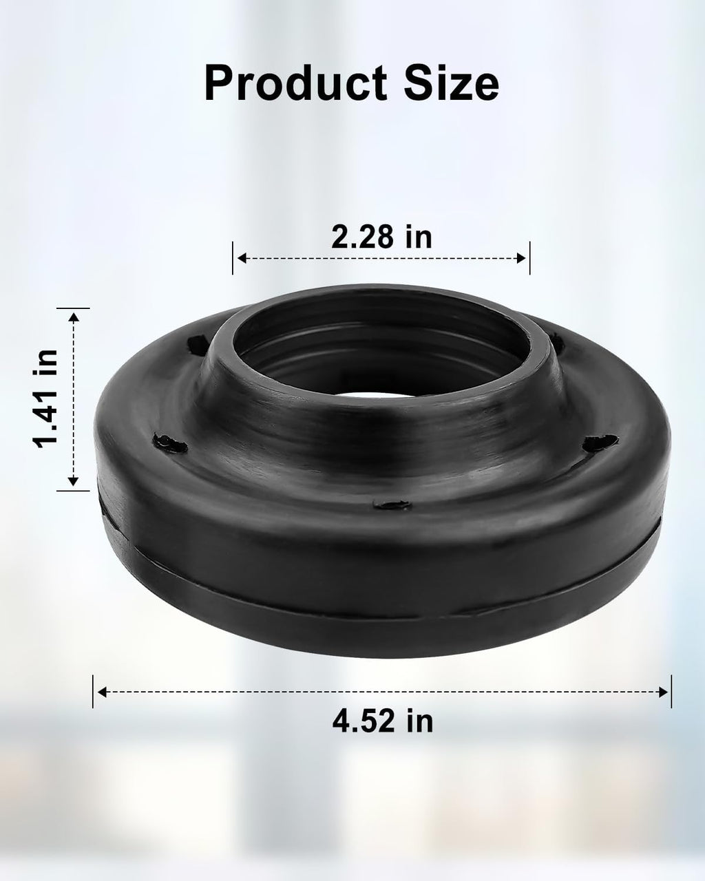 2 Pcs Front Upper Coil Spring Isolators Fit for Jeep Wrangler JK JKU