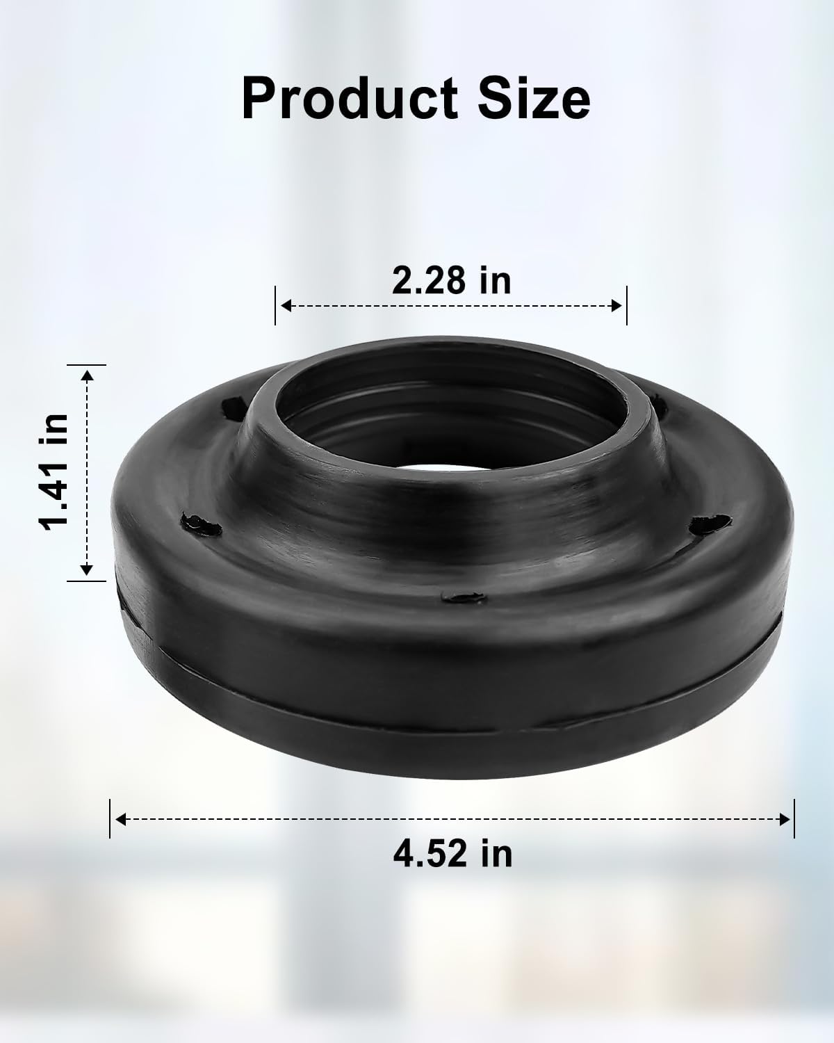 2 Pcs Front Upper Coil Spring Isolators Fit for Jeep Wrangler JK JKU
