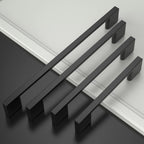 10 Pack Matte Black Zinc Cabinet Pulls 6.3"