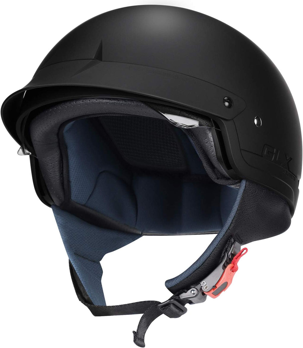 M14 Half Open Face Motorcycle Helmet, DOT Approved | More Coverage while Still Keeping Weight Minimum