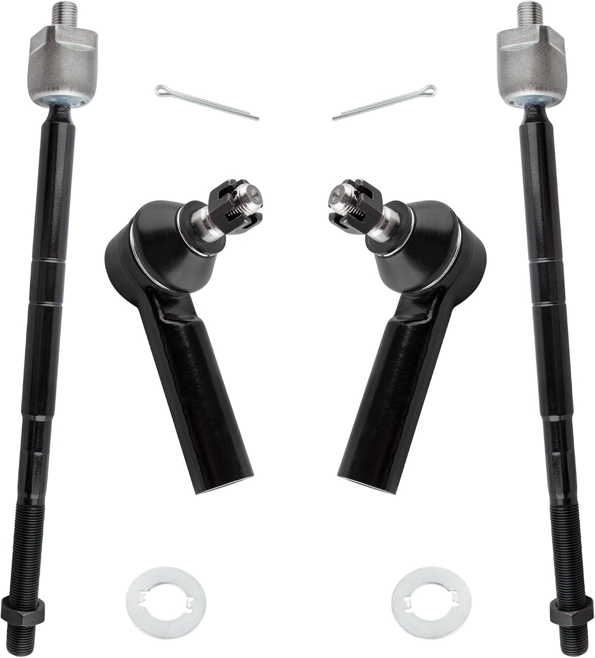 BOXI 4pcs Front Inner and Outer Tie Rod Ends Fit for Ford Escape 2005-2009 / for Mazda Tribute 2005-2009 / for Mercury Mariner 2005-2009 - Not for Hybrid Models | EV800366 ES3631