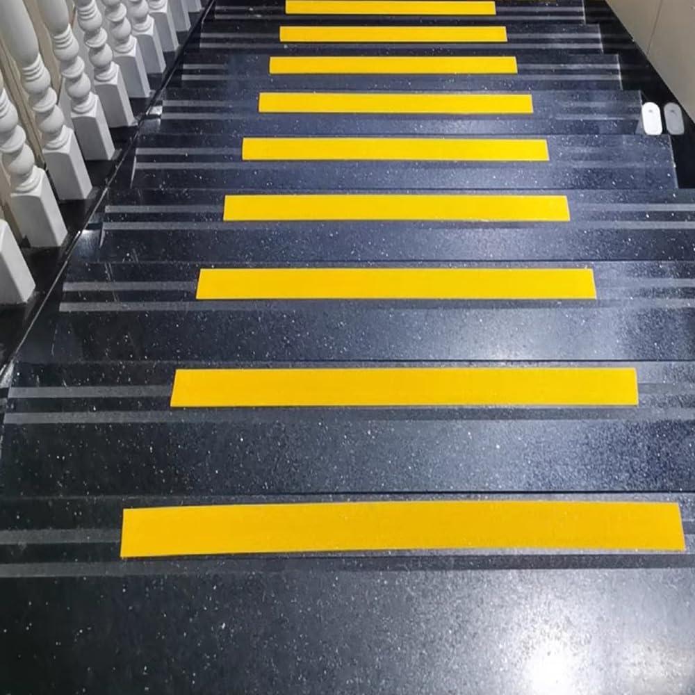 Grip Tape Anti Slip Tape 3 Inch, 20 Feet, Yellow Heavy Duty Non Skid Tape for Stairs Outdoor/Indoor, Waterproof