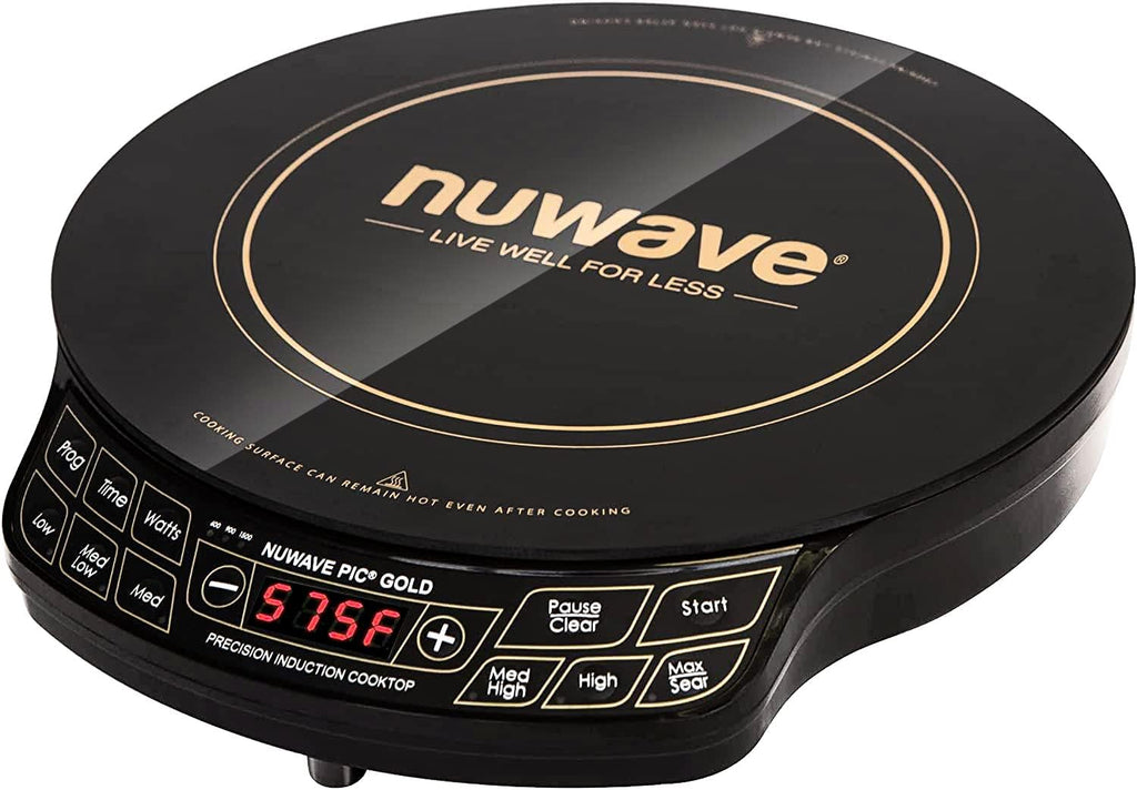 Gold Precision Induction Cooktop, Powerful w/Large 8” Heating Coil