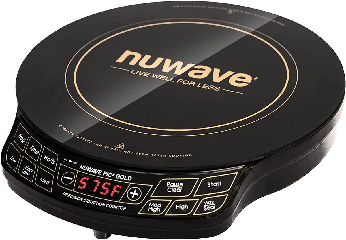 Gold Precision Induction Cooktop, Powerful w/Large 8” Heating Coil