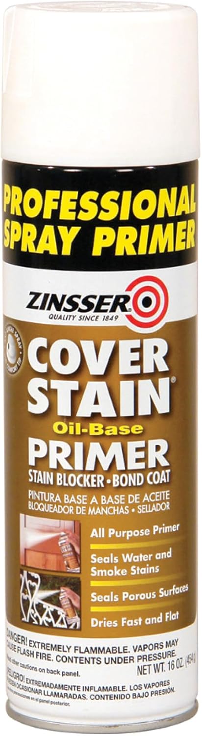 16 oz Zinsser 03609 White Zinsser, Cover-Stain Oil-Based Stain Blocker