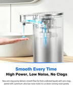 Touchless Automatic Liquid Soap Dispenser, Stainless Steel, Rechargeable