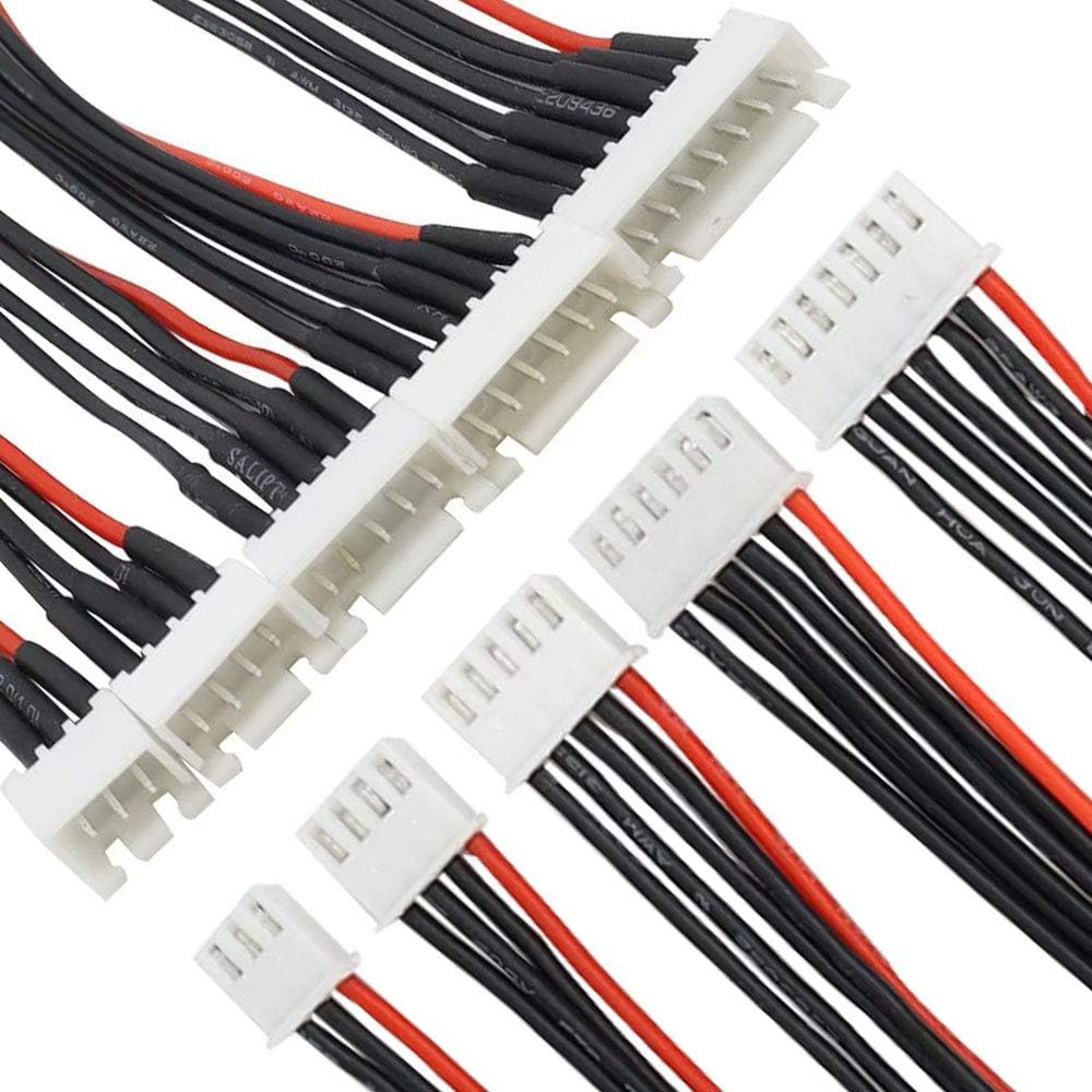 2S/3S/4S/5S/6S Battery Balance Charger Silicone Wire Extension Lead JST-XH Connector Adapter Plug Battery Wire