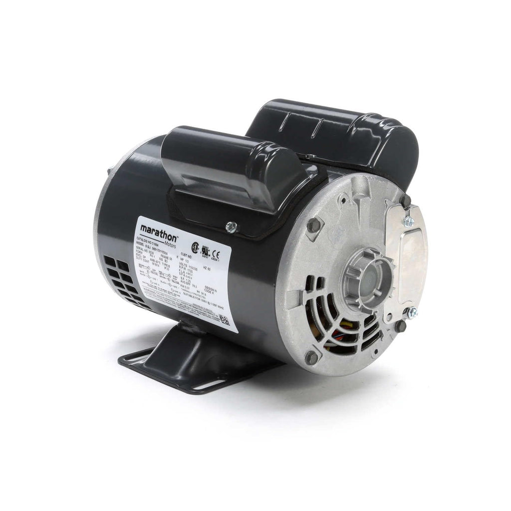 Marathon Motors, C168A, 5KC49GN0010X, 1/2HP, 1725RPM, 115/230V, 1PH, 56 FR, DP