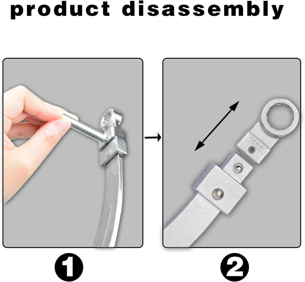 15PCS Auxiliary Idler Belt Tensioner Pulley Tool Kit Serpentine Timing Belt Wrench Removal Tool Set Engine Timing