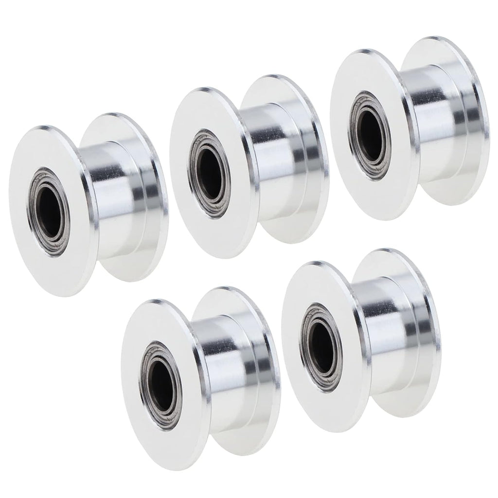 GT2 Timing Belt Idler Pulley, 20 Toothless, 5 mm Bore, for 6 mm Width Belt